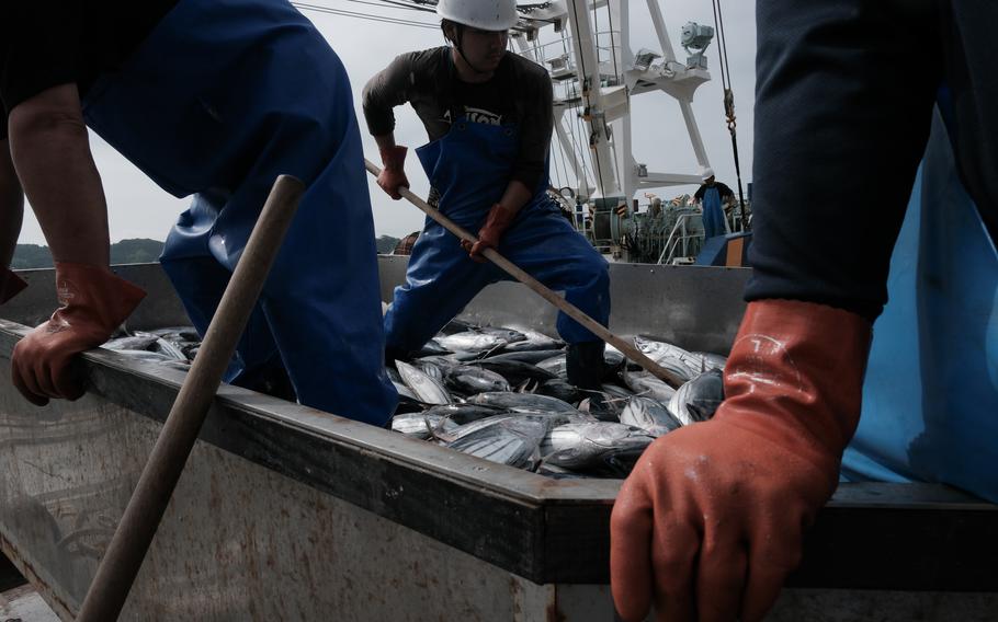 Fishermen in Fukushima Prefecture of Japan