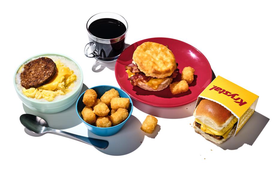 Staged photo of a breakfast meal