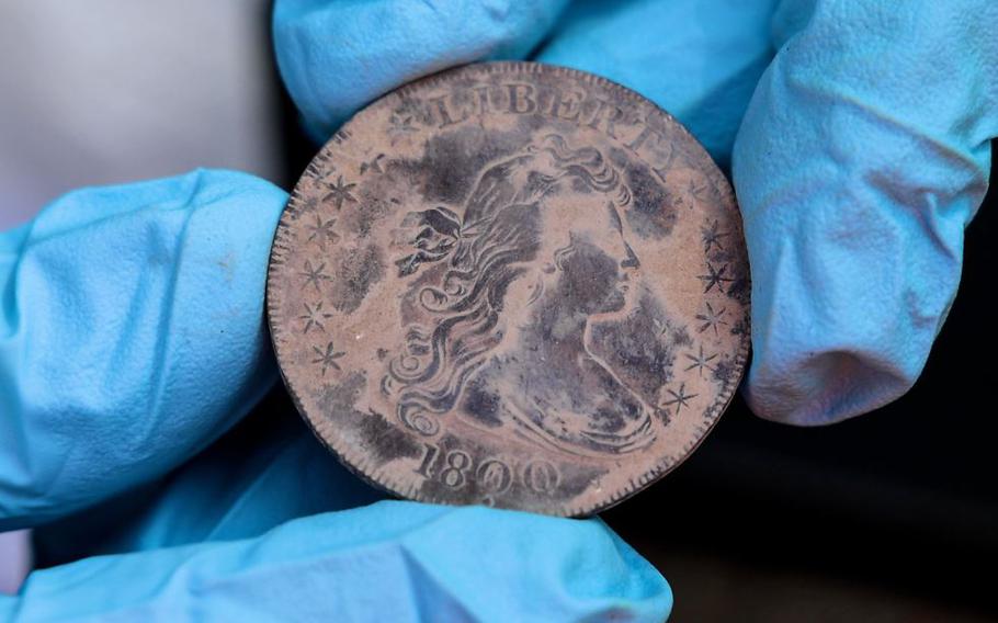 Unearthed West Point time capsule first thought to be empty now yields  several coins