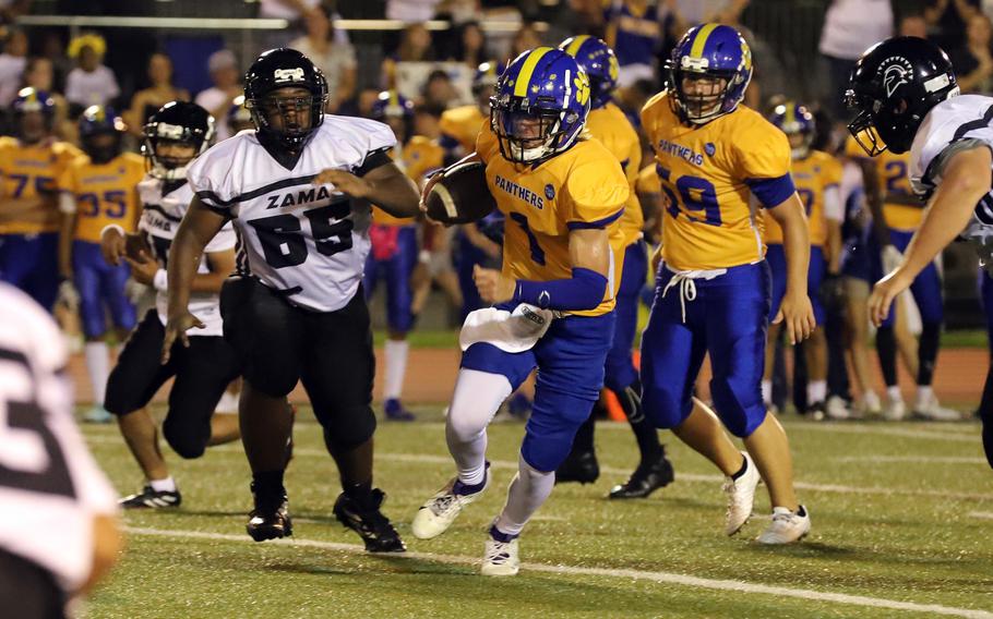 Josh Low ran 12 times for 60 yards, including a 2-yard touchdown run, and was 3-for-7 passing for 107 yards for Yokota.