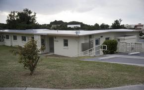 Sebille Manor units, built in the 1960s at Kadena Air Base, Okinawa, were gutted down to their concrete shells for renovation.