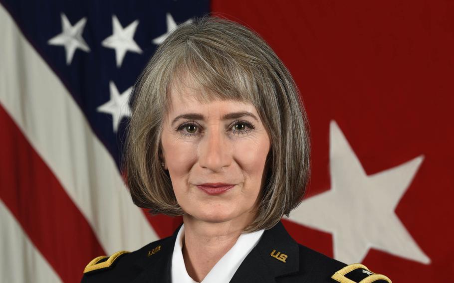 Army Brig. Gen. Amy Johnston, formerly Hannah, was suspended as the service chief of public affairs pending an inspector general investigation for counterproductive and toxic leadership. The Army has cleared Johnston to retire from the service as a brigadier general, a service spokesperson said Wednesday, Feb. 23, 2022.