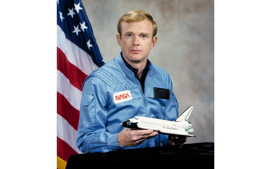 Roy Bridges in 1985. Bridges, a Vietnam War veteran and former director of NASA’s Langley Research Center, will be inducted into the Astronaut Hall of Fame in May.