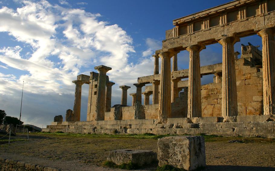 The ruins of the Sanctuary of Aphaia on the island of Aigina inspire the imagination.
