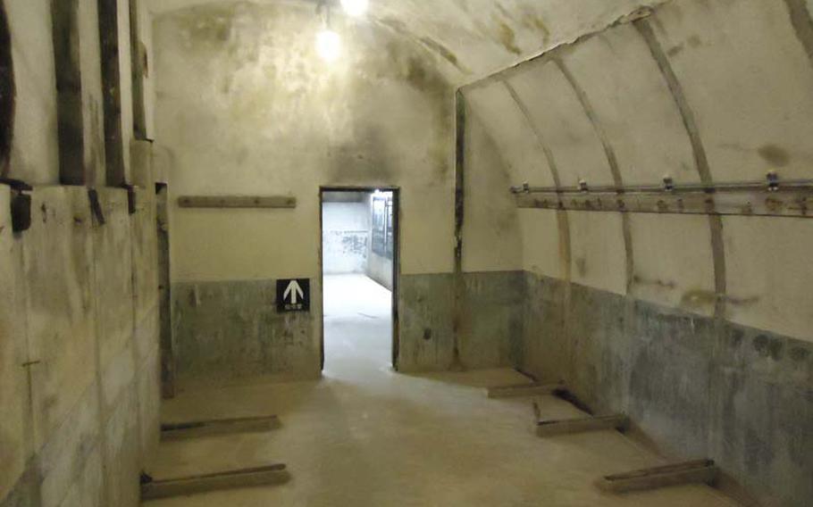 Next to the conference room in the Tateyama Air-raid Shelter is a communications room which was heavily staffed by those receiving and sending messages towards the end of the war. 