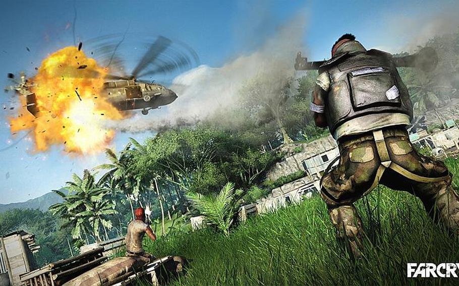 Life in a tropical paradise isn't exactly peaceful in 'Far Cry 3.'