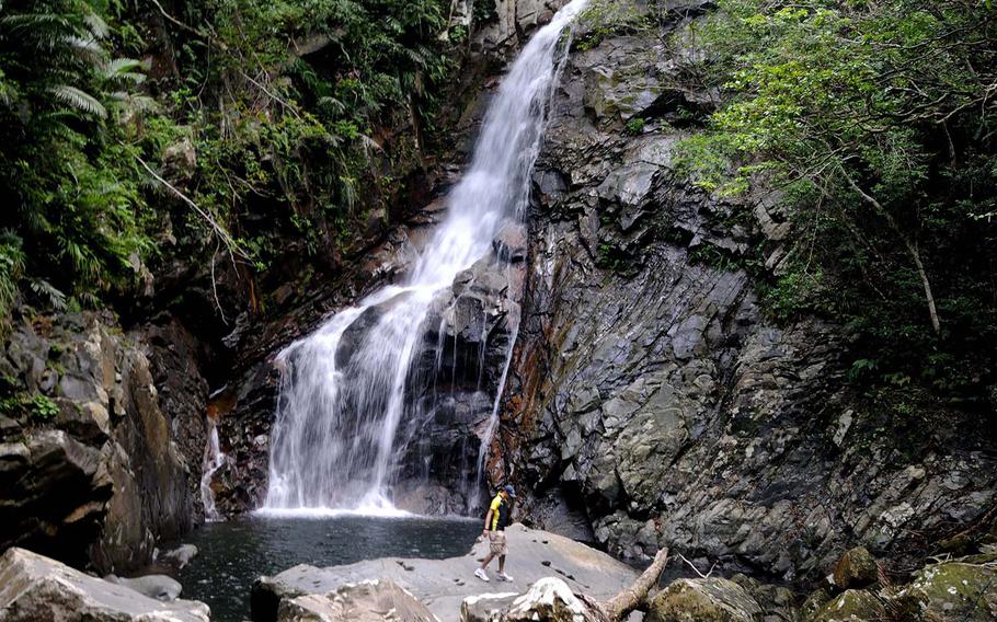 At 85 feet, the Hiji waterfall is the highest waterfall in Okinawa, Japan.