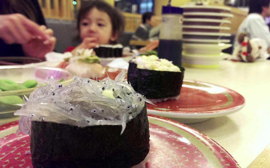 “Namashirasu,” or raw baby sardines, are commonly eaten in Japan, but might be considered adventuresome fare by American diners.