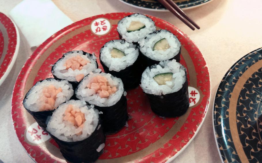 “Natto roru,” a fermented soybean roll, and “kyuri roru,” a cucumber roll, are common children’s sushi choices in Japan.