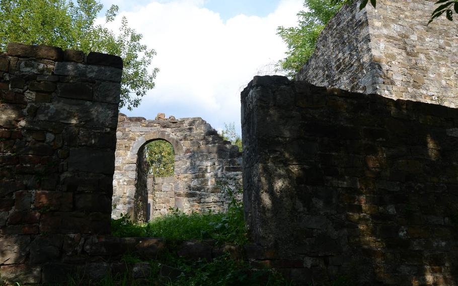 Few walls from the Attimis Superior castle remain standing, but the peace and quiet provided by the forest make for a serene place to take a break from hiking in Attimis, Italy.