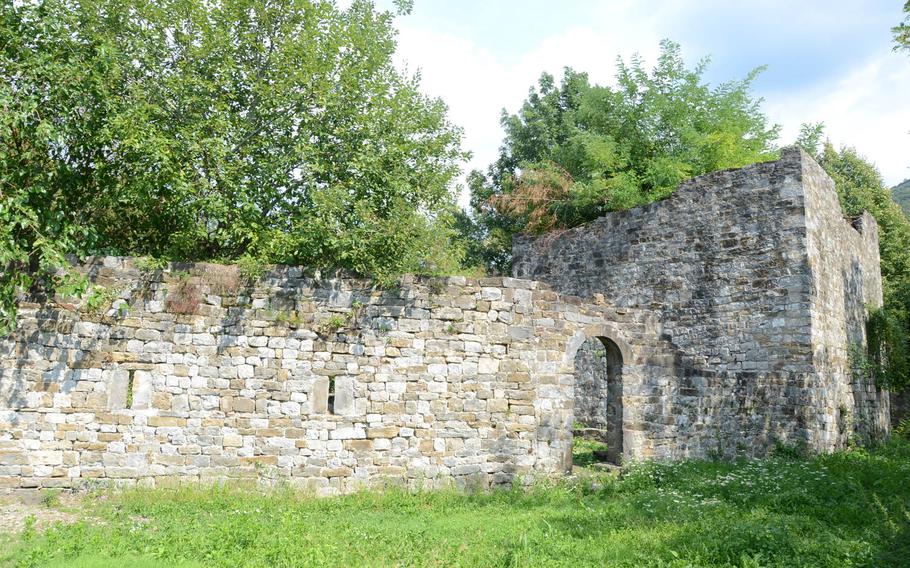 The Attimis Superior castle is in much better shape than Attimis Lower. Remnants of both castles can be found along a trail near Attimis, Italy.