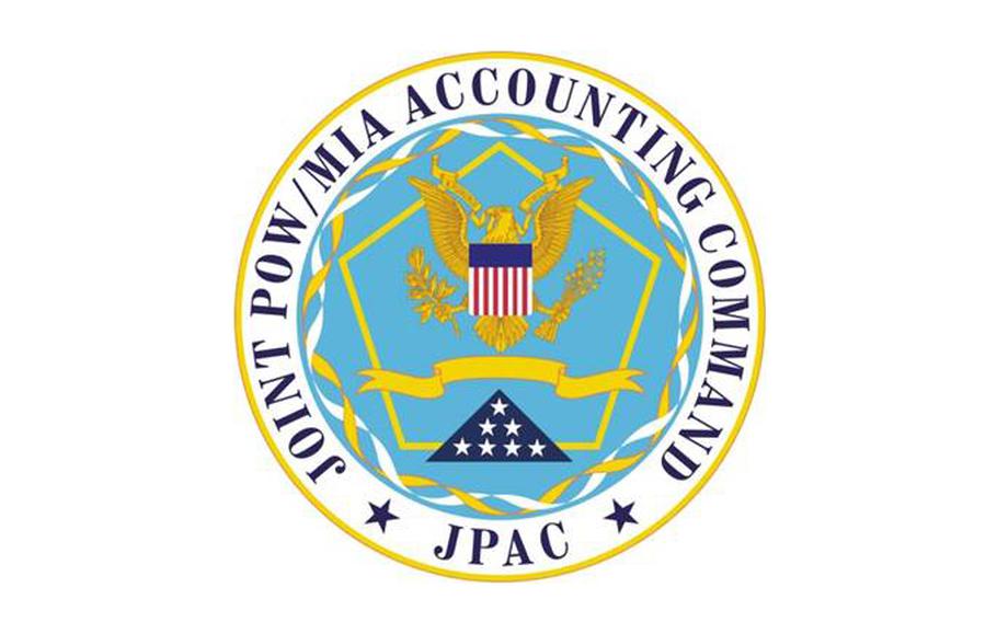 Logo of the Joint POW/MIA Accounting Command, headquartered in Hawaii.