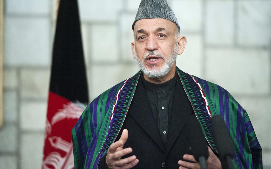 Afghan President Hamid Karzai speaks in Kabul on Dec. 13, 2012. Some analysts say that talks between Karzai officials and Taliban are hurting relations with allies.