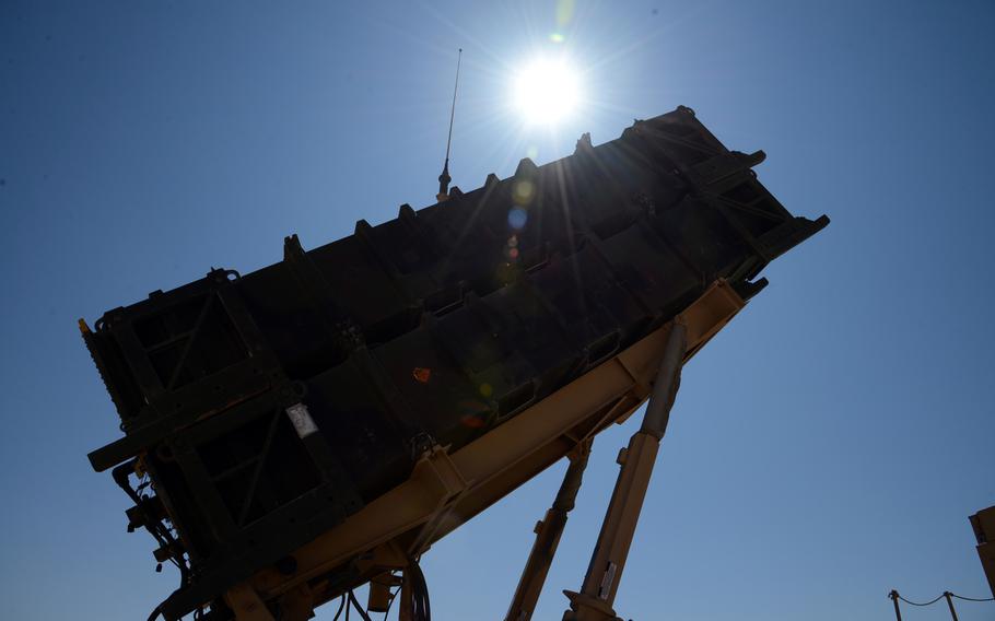 A Patriot missile launcher of the 3rd Battalion, 2nd Air Defense Artillery, stands ready at a Turkish army base in Gaziantep, Turkey in this Nov. 2013 photo.