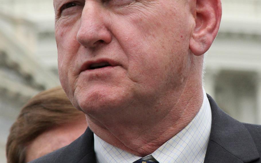 Retired Lt. Gen. William “Jerry” Boykin at a Capitol Hill news conference in July, 2013.