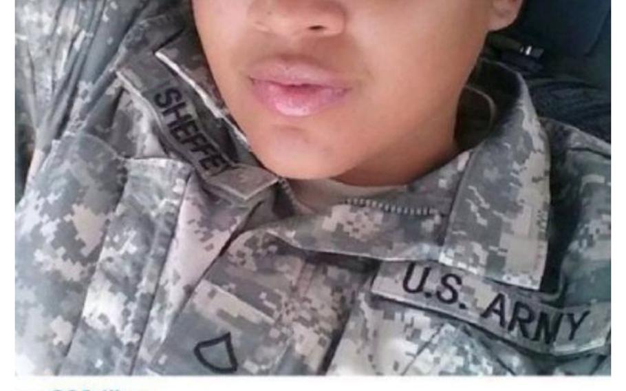 Officials at Fort Carson in Colorado are investigating reports that Pfc. Tariqka Sheffey posted a photo on Instagram of herself deliberately avoiding saluting the flag.