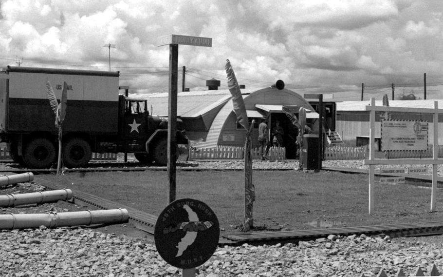 The 41st Army Postal Unit's facility at Tay Ninh was intended to have as much of a stateside look as possible.