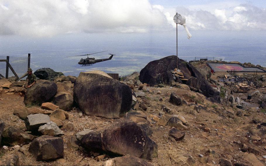 On Nui Ba Den (Black Virgin Mountain), Vietnam, in 1969.