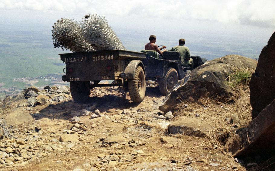 On Nui Ba Den (Black Virgin Mountain), Vietnam, in 1969.