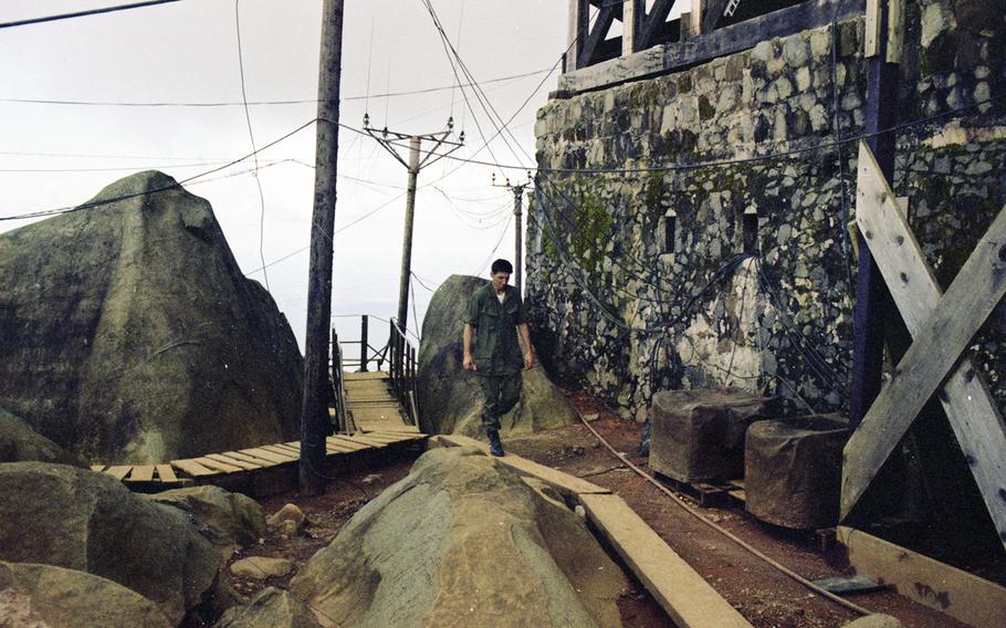 On Nui Ba Den (Black Virgin Mountain), Vietnam, in 1969.