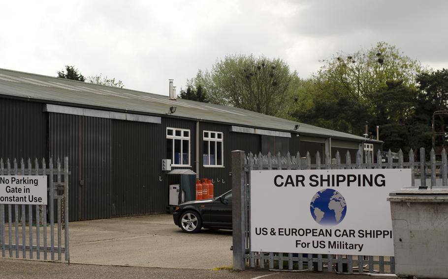 International Auto Logistics opened new vehicle processing centers like this one in Mildenhall, England, when it took over the contract in May 2014 to ship servicemembers' vehicles.