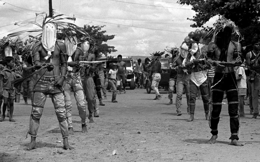 A Good Friday ceremony in San Fernando, Pampanga Province, Philippines, in April, 1985.