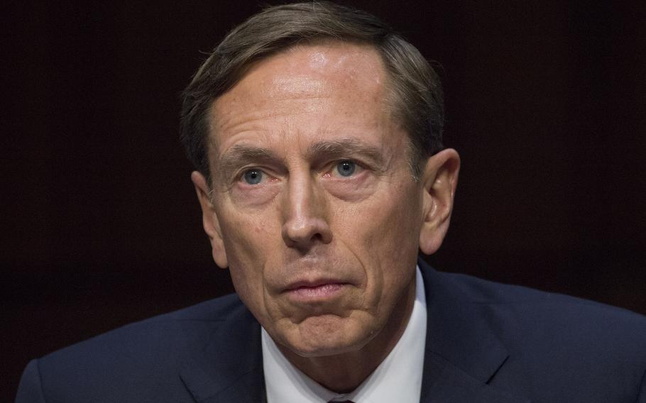 Retired Gen. David Petraeus at a Senate hearing in September, 2015.