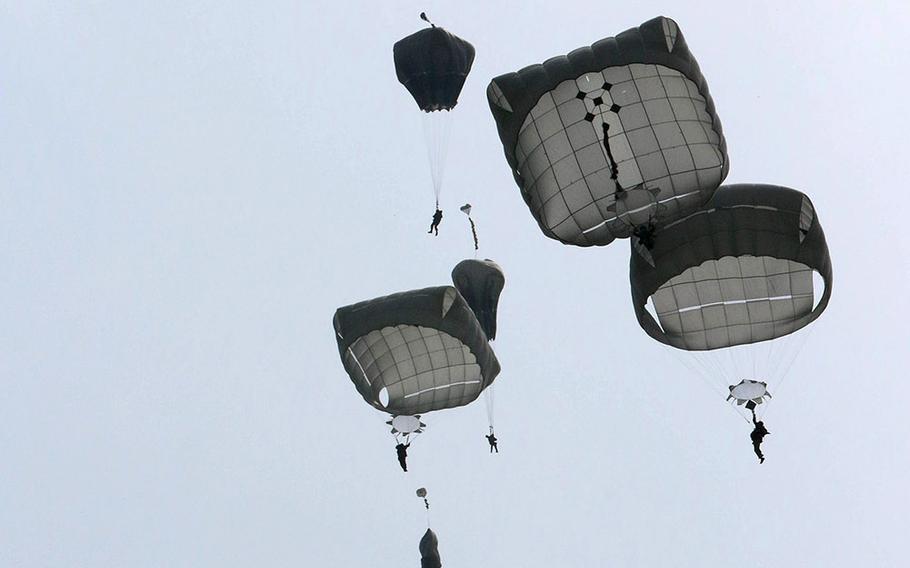 82nd Airborne Division jumped into  Sainte-Mere- Eglise, to commemorate the 72nd Anniversary of D-Day.