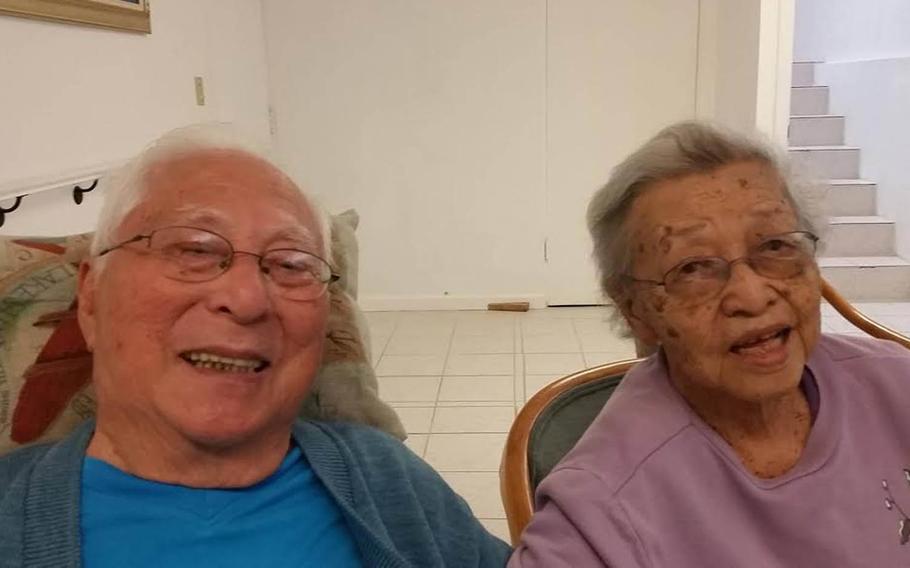 Noboru and Elaine Kawamoto pose in this undated photo. The couple, married for 68 years, have seen each other only every couple of weeks the past two years because Hawaii state rules don't allow them to live together in Noboru's nursing home.
