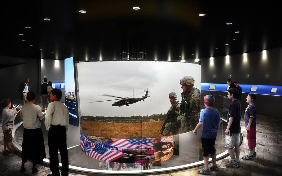A 3D film will play in the center of the museum, surrounded by an exhibit of letters from servicemembers to their families.