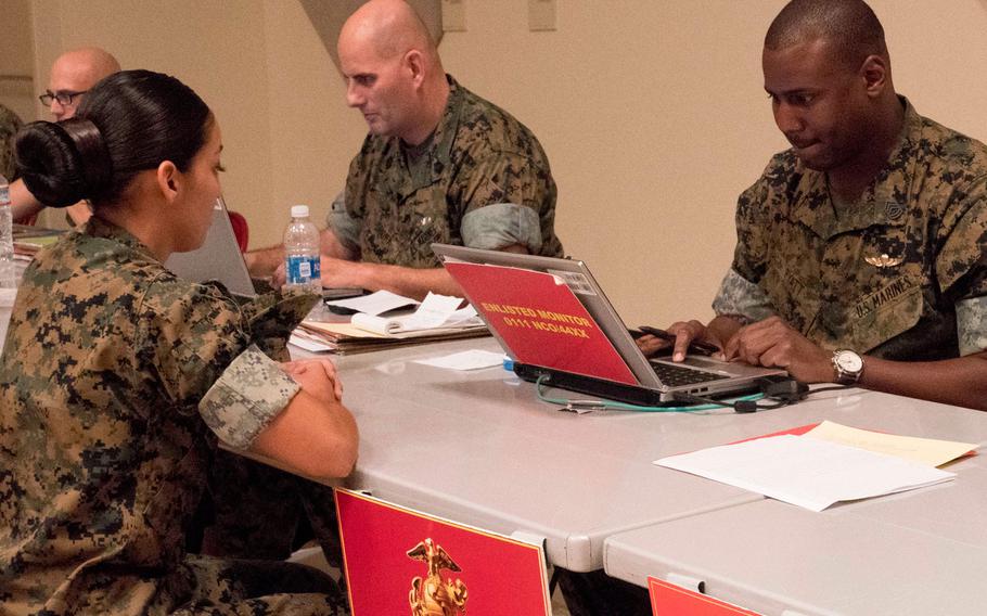 The MMEA road show visits locations worldwide giving young Marines the opportunity to take their careers into their own hands and speak to their monitors face-to-face.