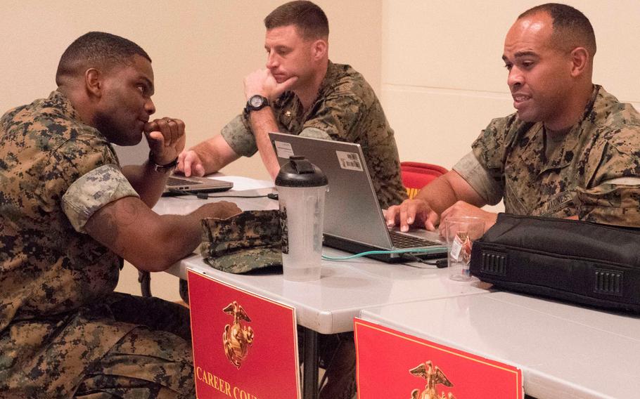 The MMEA road show visits locations worldwide giving Marines the opportunity to take their careers into their own hands and speak to their monitors face-to-face.