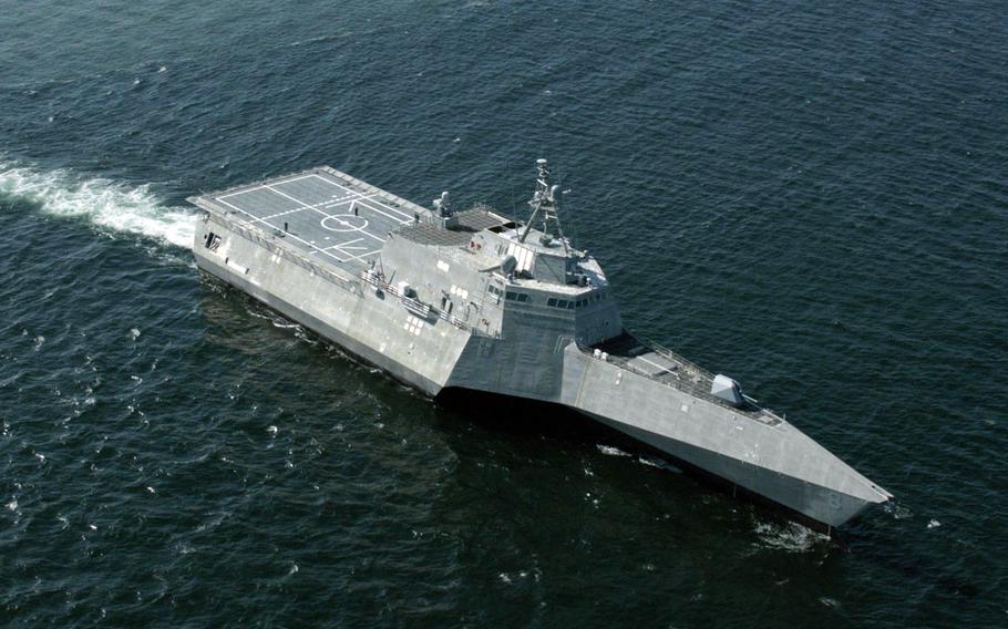 The Littoral Combat Ship USS Montgomery.