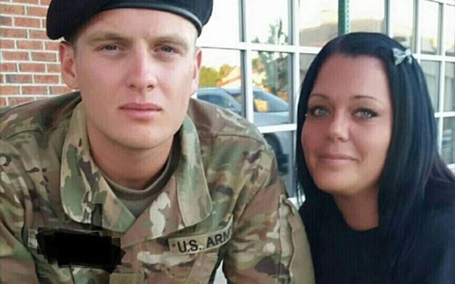Army Pvt. Austin Freni and his mother, Lori.