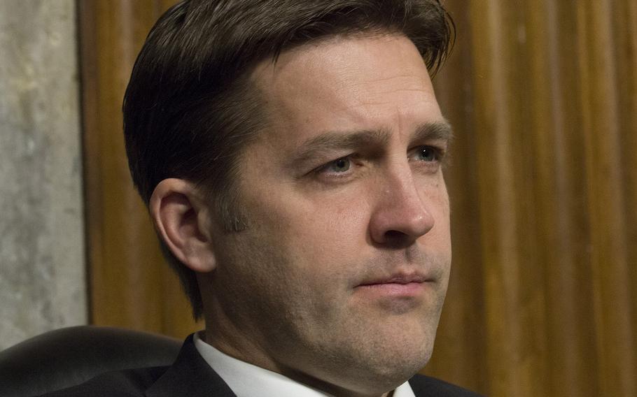 Sen. Ben Sasse, R-Neb., at a Senate Armed Services Committee hearing in January, 2017.