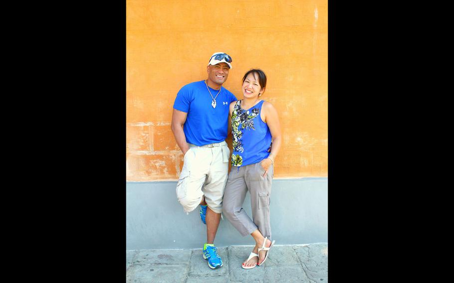 Kato and Gail Martinez in Pisa, Italy, in 2015.