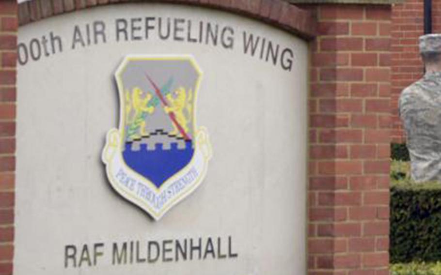 RAF Mildenhall was the site of a security incident on Monday.
