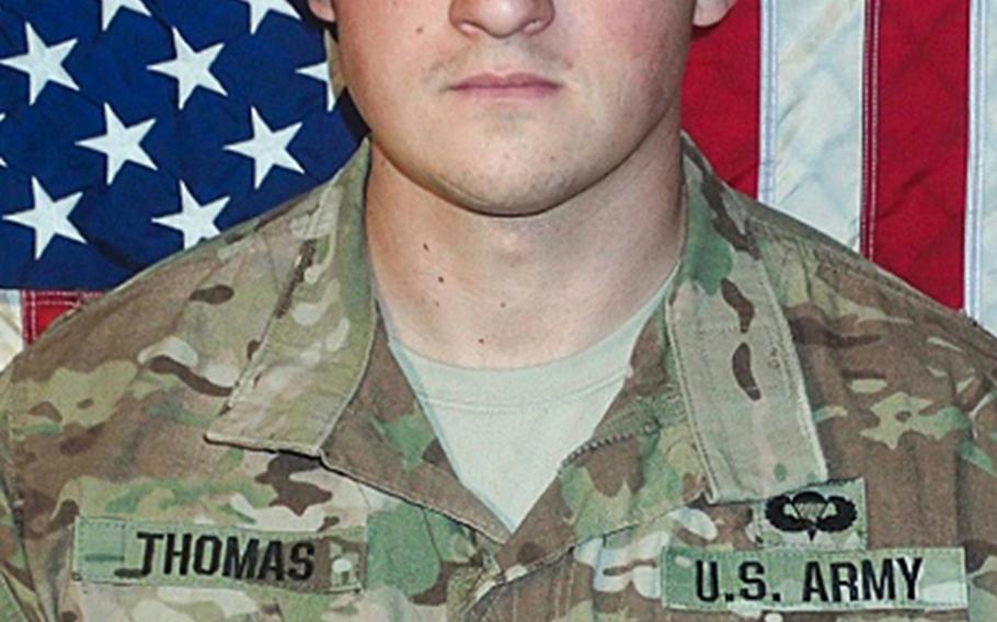 Sgt. Cameron H. Thomas, 23, killed April 27, 2017 in Nangahar province, Afghanistan.

