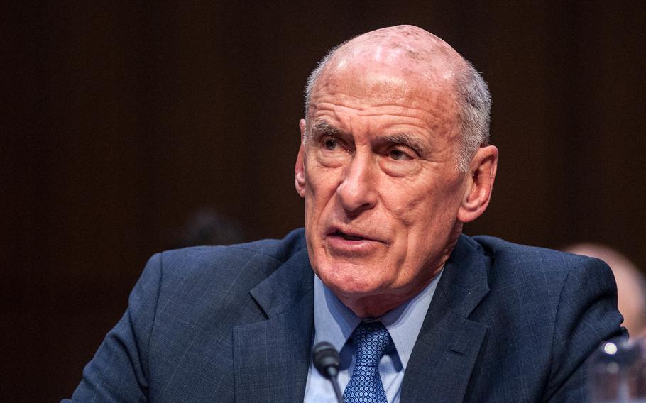 Director of National Intelligence Dan Coats testifies during a Senate Armed Services Committee hearing Tuesday, March 6, 2018, on Capitol Hill in Washington, D.C. Commenting on news that North Korea was open to talks, Coats said "maybe this is a breakthrough... I highly doubt it. Hope springs internal."