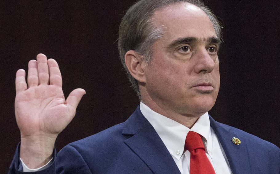 David Shulkin is sworn in during his Secretary of Veterans Affairs confirmation hearing in January 2017.