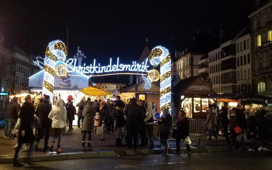 The Strasbourg Christmas market, shown here in 2017, is a popular destination for servicemembers and their families. 
