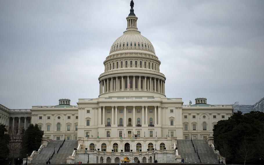 The U.S. Capitol building is seen in Washington on Wednesday, Feb. 27, 2019. 