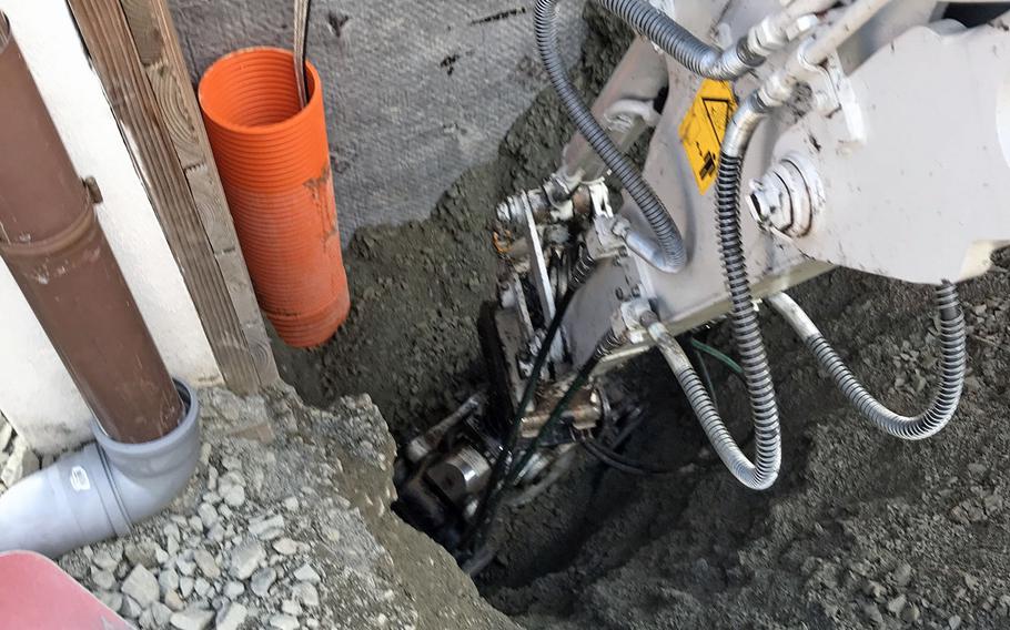 A 17-month-old boy was rescued three hours after he fell into a nearly 10-foot shaft in Erzenhausen, Germany, just north of Ramstein Air Base. Fire department personnel used a small excavator to uncover the conduit as far as possible, dug the final inches by hand, then opened it up to free the toddler. The child appeared to be uninjured but was taken to a local hospital for observation.

