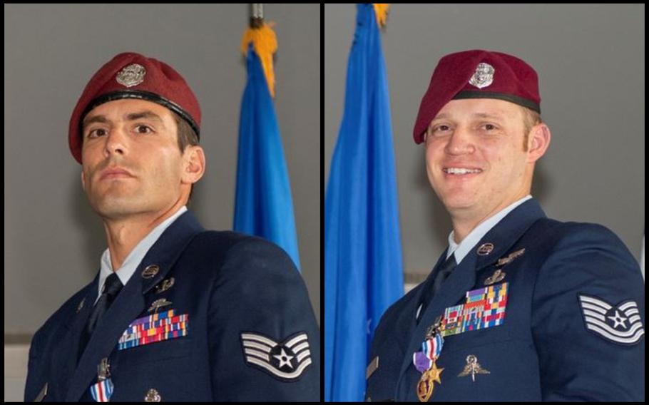 Staff Sgt. Daniel Swensen and Tech Sgt. Gavin Fisher were awarded Silver Stars.
