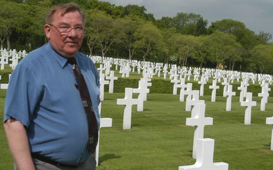 Memorial Day is the biggest day of the year for Jim Schoenecker. He is superintendent of the Cambridge American Cemetery in England, where more than 3,800 Americans are buried.