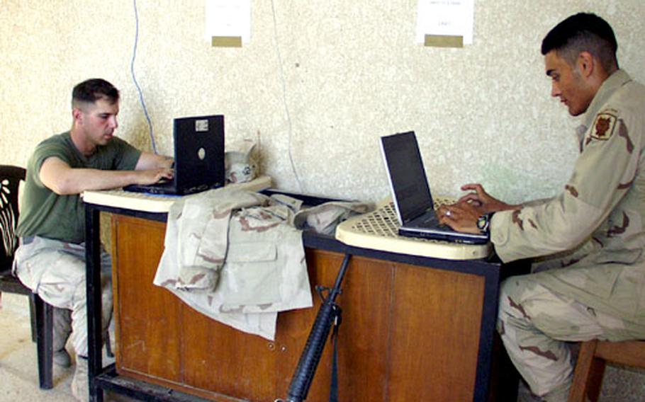 Communication is critical to troops in the field. The roughly 1,200 Marines at Camp Get Some in southern Iraq have frequent access to the Internet.