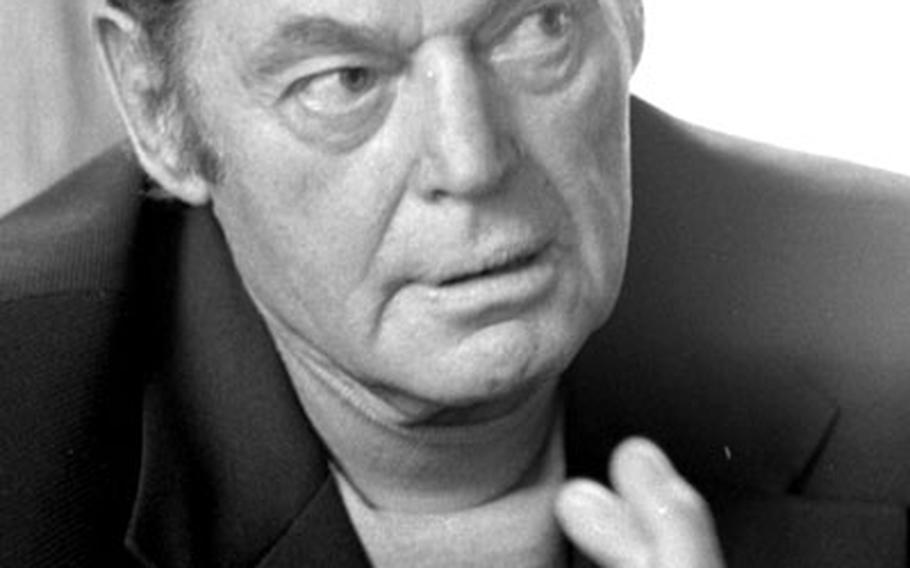 Johnny Weissmuller, who played Tarzan in 19 movies, is interviewed at Wiesbaden, Germany, in October, 1971.