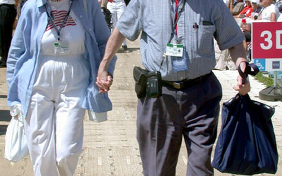 William and Bernadette Schaufele still enjoy holding hands, even after 60 years of marriage, they said. “Why do we hold hands? To hold each other up,” said William Schaufele, 84.