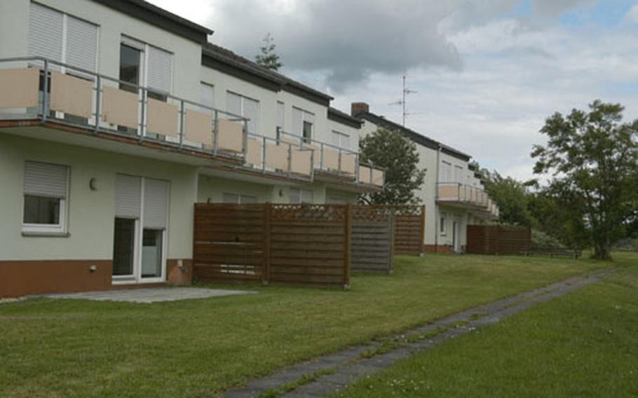 Dozens of the government-leased housing units in Speicher, near Spangdahlem Air Base, already are shuttered because families choose to live elsewhere. The Air Force has decided to cancel its lease on 300 units because they are not up to Air Force standards.