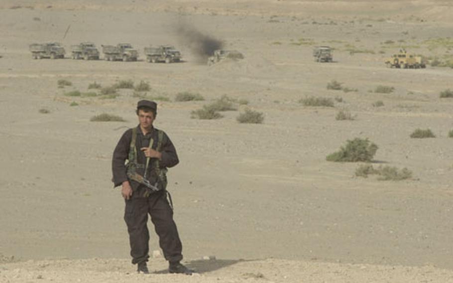 Afghan militia units have been tapped to help provide security for a new road project running through the Taliban heartland.